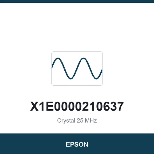 EPSON X1E0000210637 Crystal 25 MHz 3225