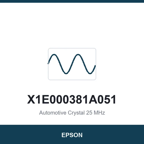 EPSON X1E000381A051 Automotive Crystal 25 MHz 2016