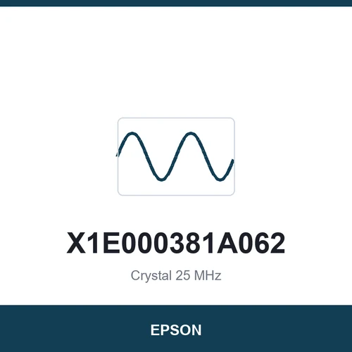 EPSON X1E000381A062 Crystal 25 MHz 2016
