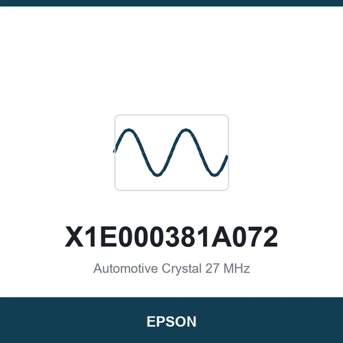 EPSON X1E000381A072 Automotive Crystal 27 MHz 2016