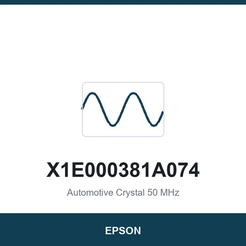 EPSON X1E000381A074 Automotive Crystal 50 MHz 2016