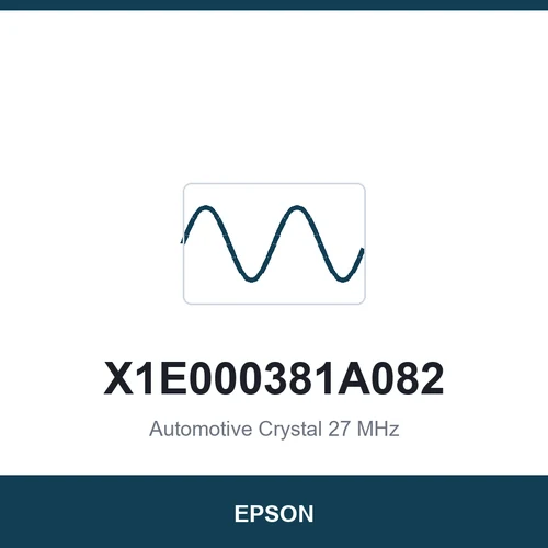 EPSON X1E000381A082 Automotive Crystal 27 MHz 2016