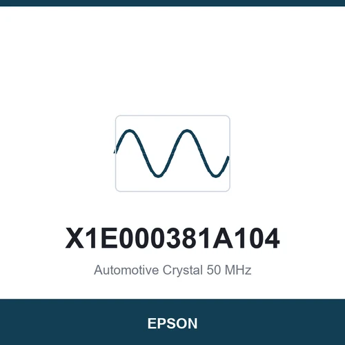 EPSON X1E000381A104 Automotive Crystal 50 MHz 2016
