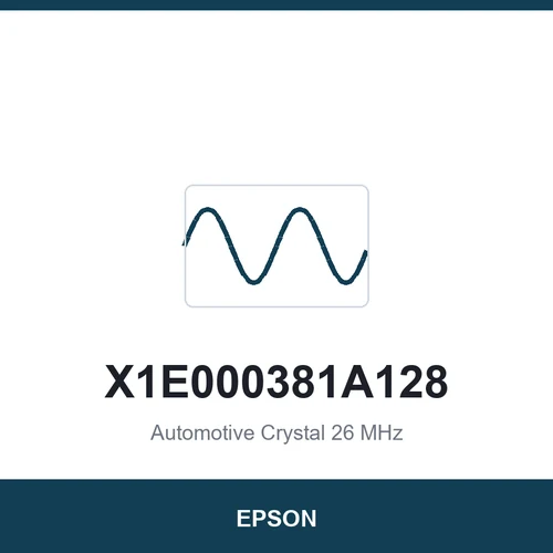 EPSON X1E000381A128 Automotive Crystal 26 MHz 2016