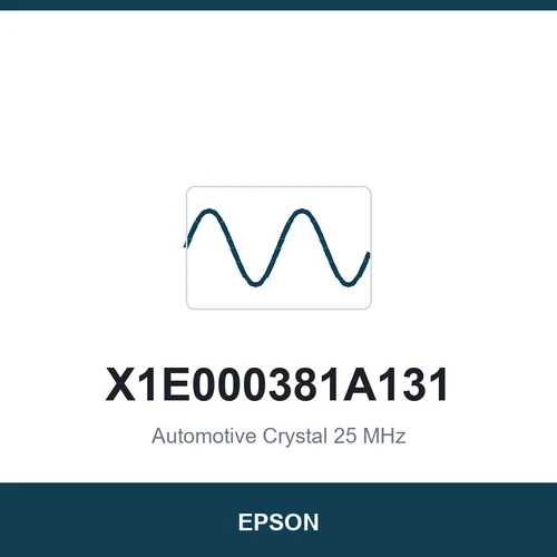 EPSON X1E000381A131 Automotive Crystal 25 MHz 2016