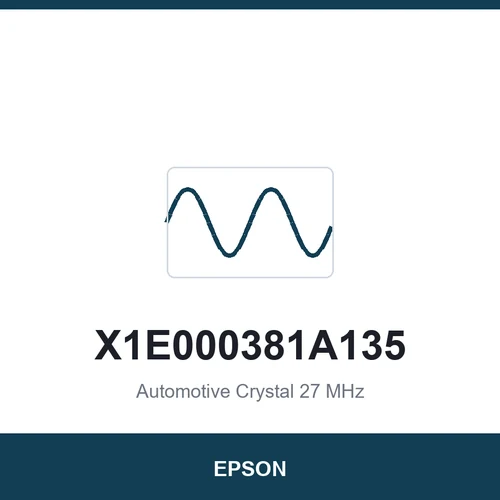 EPSON X1E000381A135 Automotive Crystal 27 MHz 2016