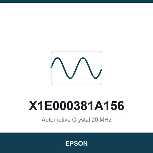 EPSON X1E000381A156 Automotive Crystal 20 MHz 2016