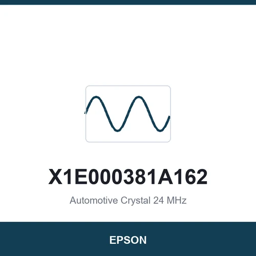 EPSON X1E000381A162 Automotive Crystal 24 MHz 2016