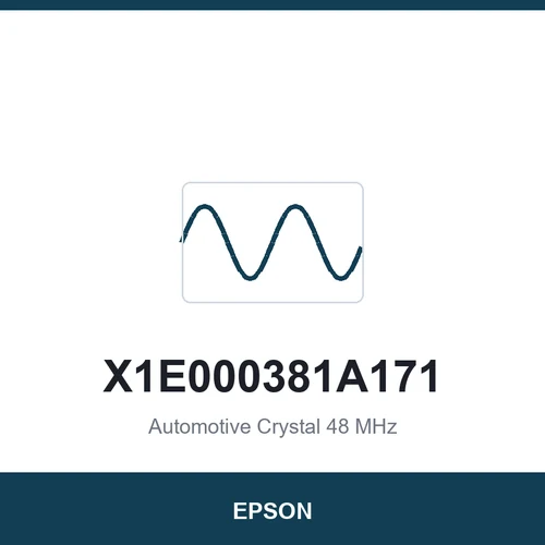 EPSON X1E000381A171 Automotive Crystal 48 MHz 2016