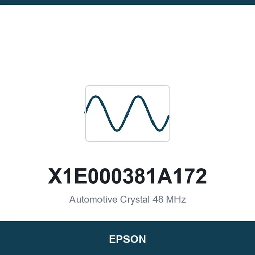 EPSON X1E000381A172 Automotive Crystal 48 MHz 2016