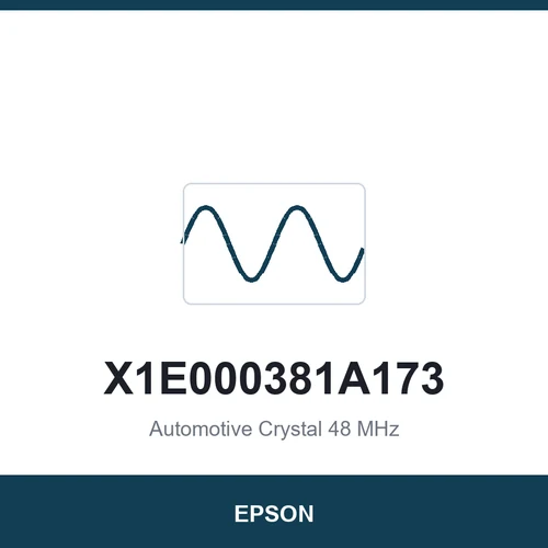 EPSON X1E000381A173 Automotive Crystal 48 MHz 2016