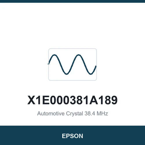 EPSON X1E000381A189 Automotive Crystal 38.4 MHz 2016