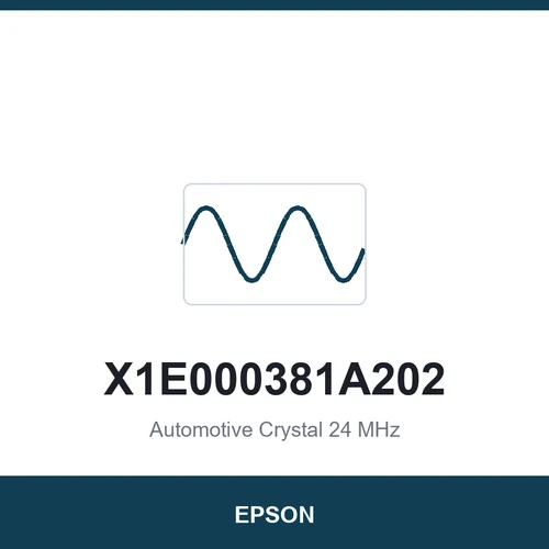 EPSON X1E000381A202 Automotive Crystal 24 MHz 2016